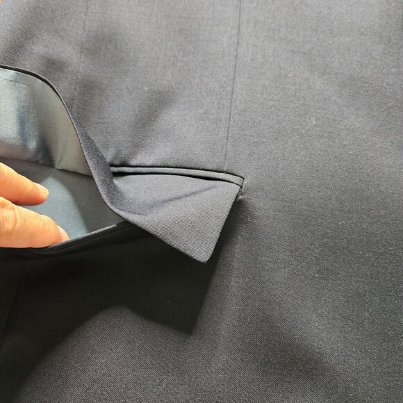 HUGO BOSS Pasolini Movie US Mens Blazer SZ 44R Navy 100% Virgin Wool Coat Preppy - Picture 7 of 16